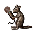 TABLE LAMP SILVER MOUSE GOGO CURIOSITIES