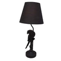 BLACK PARROT LAMP WITH SHADE