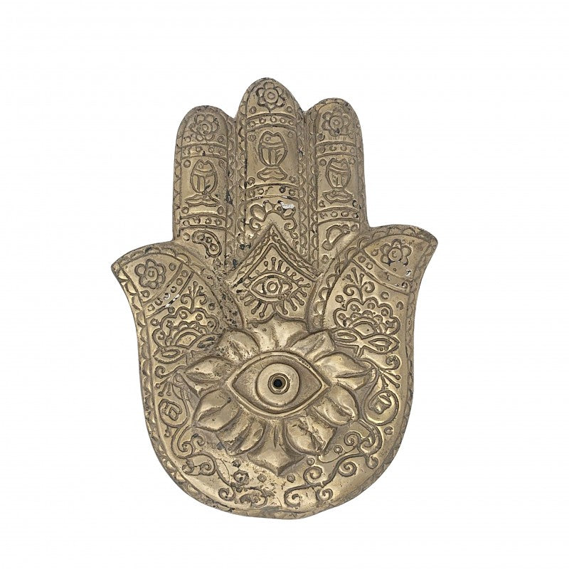 LARGE BRONZ HENNA INCENSE BURNER