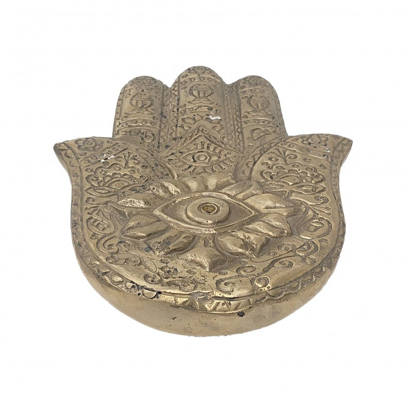 LARGE BRONZ HENNA INCENSE BURNER