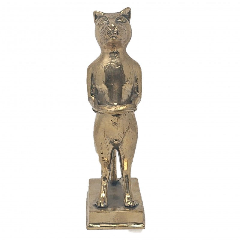 CAT TRAY BRASS GOLD COLORED