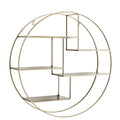 IRON SHELF ROUND BRASS