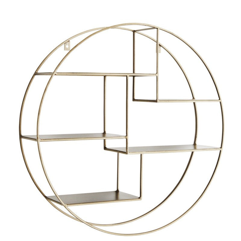 IRON SHELF ROUND BRASS
