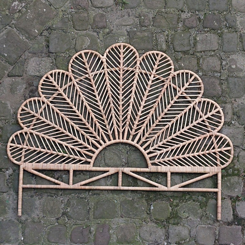 RATTAN BED BACK NATURAL