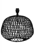 LAMP BASE FLAT WIRE BLACK AND G2LL LAMP SHADE PALM