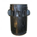 BLACK MANGO WOOD MEDIUM COG SIDE TABLE