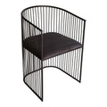 G2P WIRE BLACK DINING CHAIR VELVET 53X52X79 20KG 295EUROWIRE BLACK DINING CHAIR VELVET