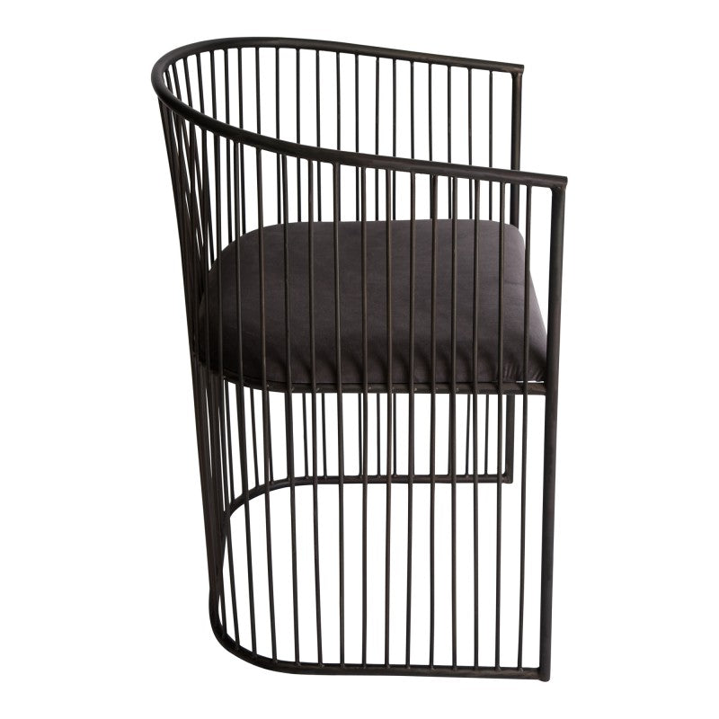 G2P WIRE BLACK DINING CHAIR VELVET 53X52X79 20KG 295EUROWIRE BLACK DINING CHAIR VELVET
