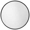 ROUND MIRROR IRON BLACK