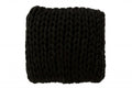 HAND KNITTED CUSHION BLACK