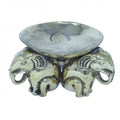 THREE ELEPHANT PLATE GOLD COLORED