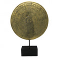 COIN ON STAND DECO BRONZE GOLD COLOR