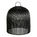 BLACK RATTAN LAMP XL