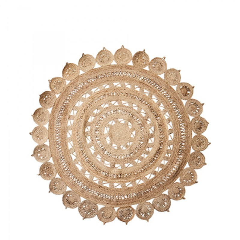 NATURAL JUTE RUG LACY SUN 180