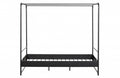 BED FRAME BUNK BLACK METAL DOUBLE