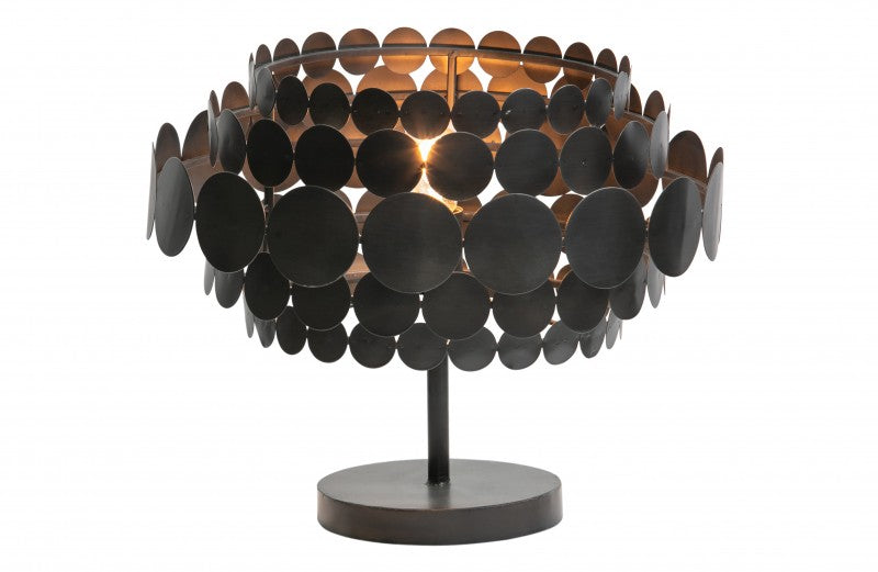 TABLE LAMP DARK BRASS DOT