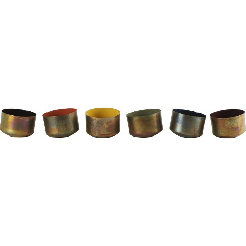 COPPER BOWLS MIXED COLORS