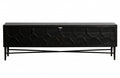 TV UNIT HEXA WOOD BLACK