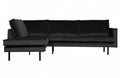 BERLIN SOFA CORNER LEFT VELVET ANTRACIT - PRICE ON REQUEST
