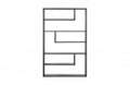SHELF HONG OFFSET 120 BLACK METAL