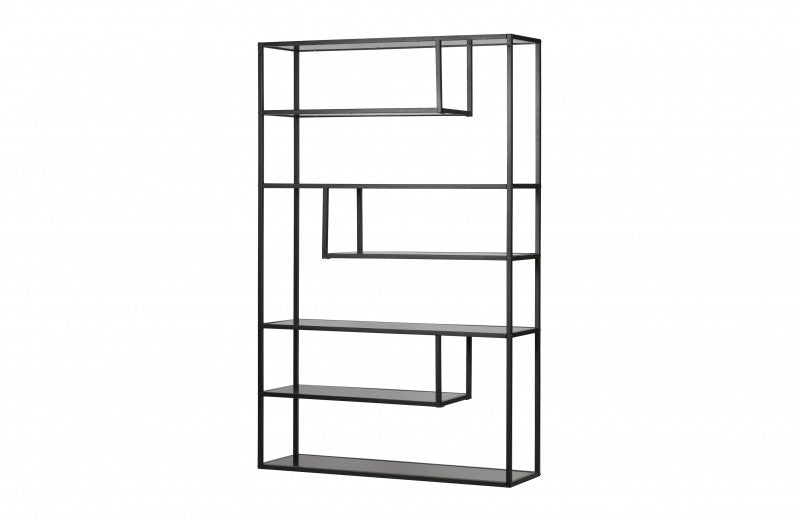 SHELF HONG OFFSET 120 BLACK METAL