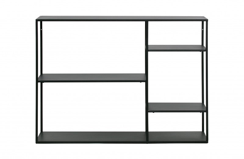 SHELF CONSOLE OFFSET BLACK METAL