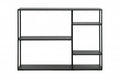 SHELF CONSOLE OFFSET BLACK METAL