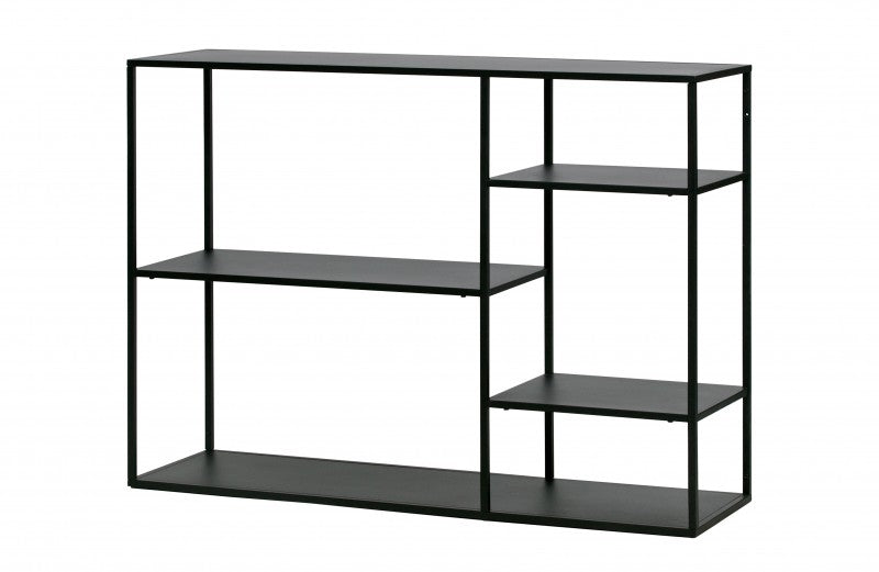 SHELF CONSOLE OFFSET BLACK METAL