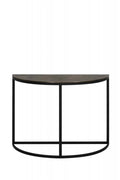 SEMICIRCLE CONSOLE TABLE DARK BRONZ METAL LEG