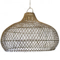 WICKER LAMP SHADE NATURAL LARGE