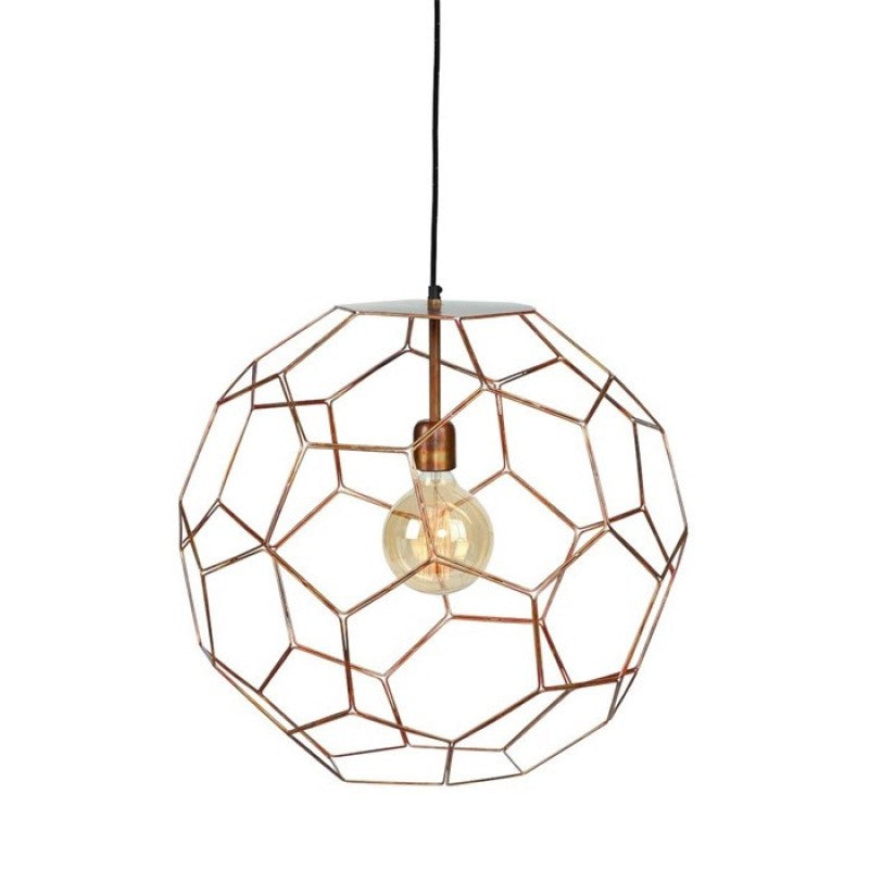 HANGING LAMP HEXA COPPER