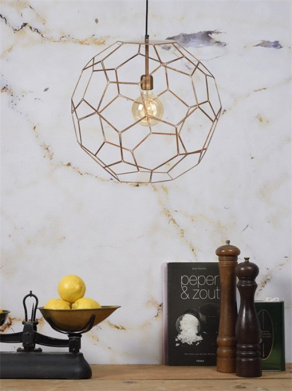 HANGING LAMP HEXA COPPER