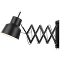 WALL LAMP ACCORDION BLACK IRON