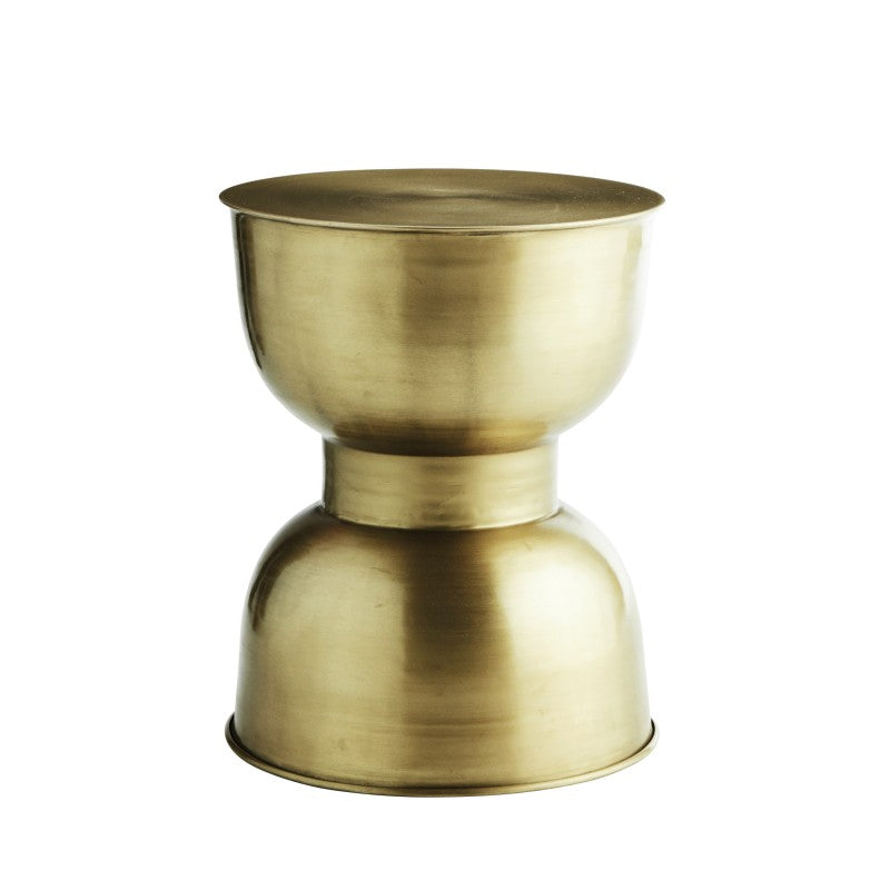 GOLD IRON SIDETABLE POT