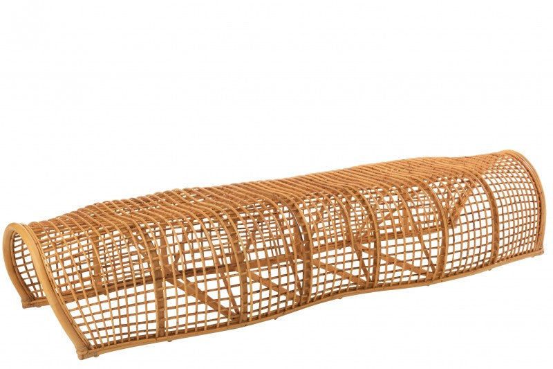 BENCH TUNNEL NATURAL RATTAN