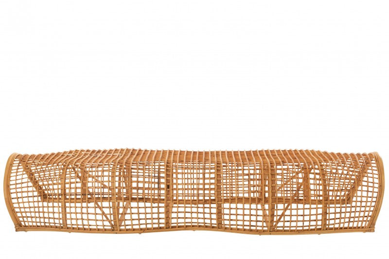 BENCH TUNNEL NATURAL RATTAN