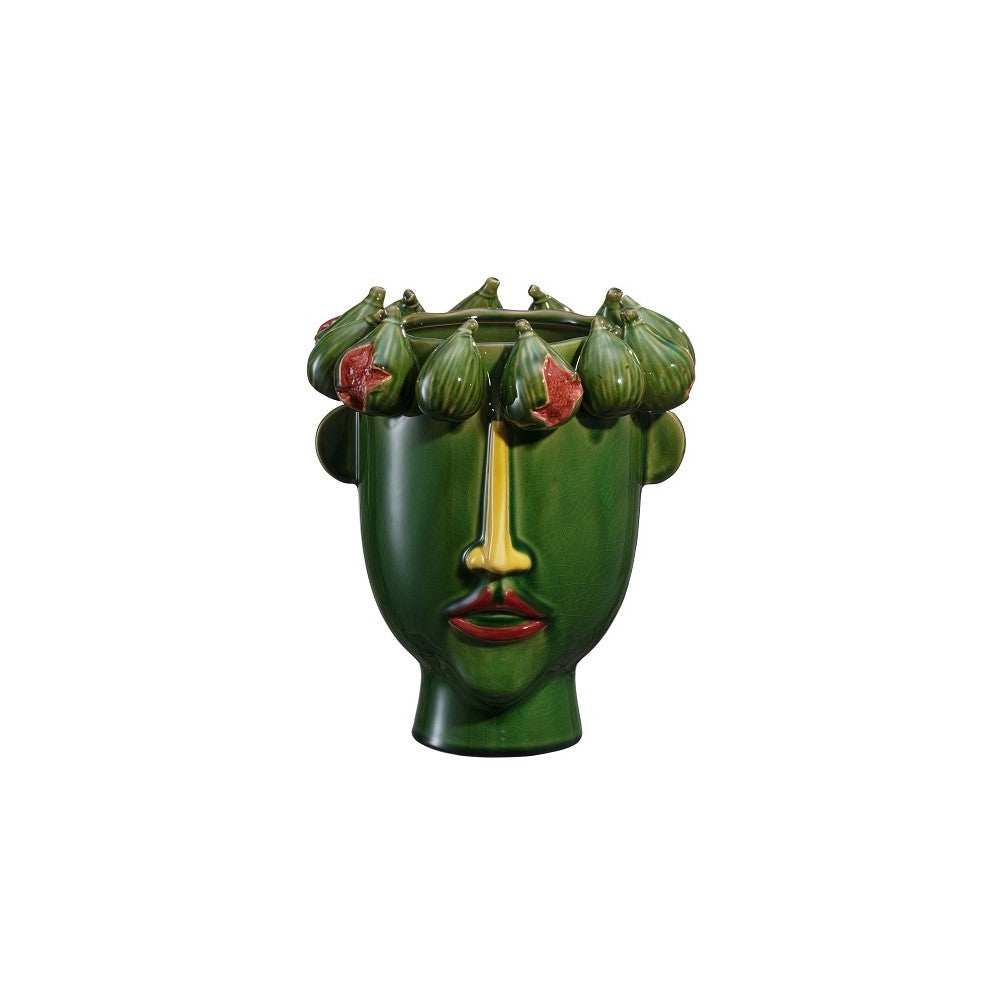 VASE GREEN FACE FIG