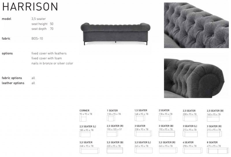 HARRISON SOFA - PRICE ON REQUEST