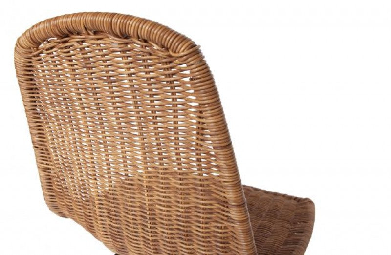 CHAIR POLY RATTAN XLEG