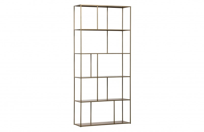 SHELF METAL ANTIQUE BRASS