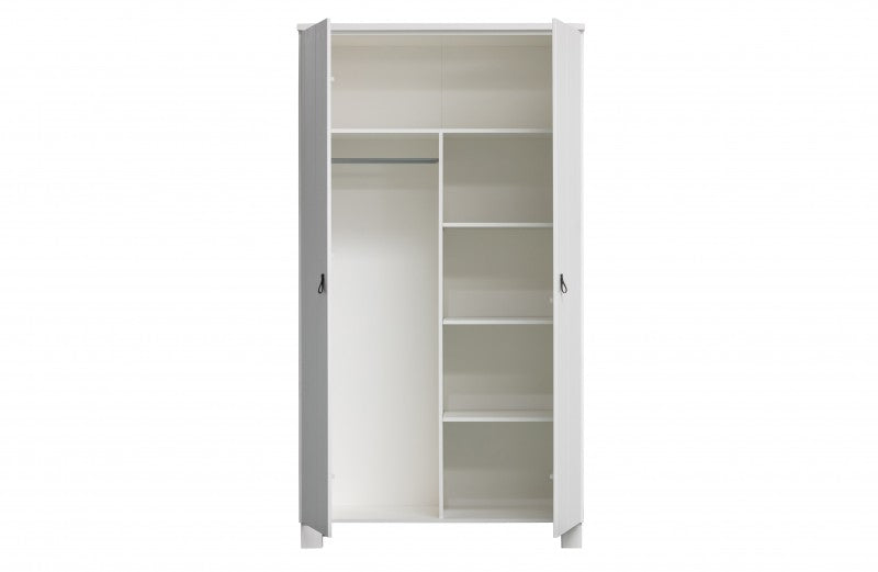 WARDROBE WHITE PINE 2 DOORS
