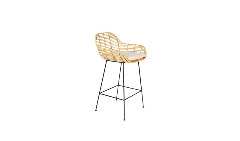 NATURAL RATTAN BARSTOOL SHELL