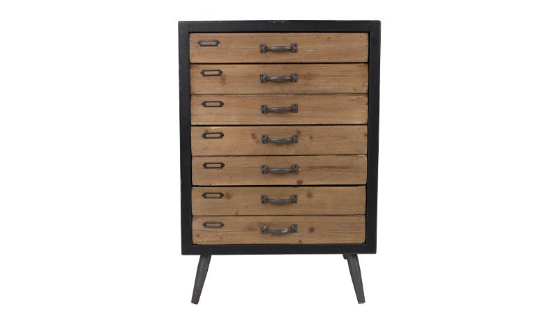 OFFICE CABINET WOOD WITH DRAWERS LARGE
