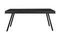 SARI TABLE 160 RECYCLED TEAK BLACK METAL LEG