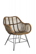 ARMCHAIR MALA BROWN RATTAN