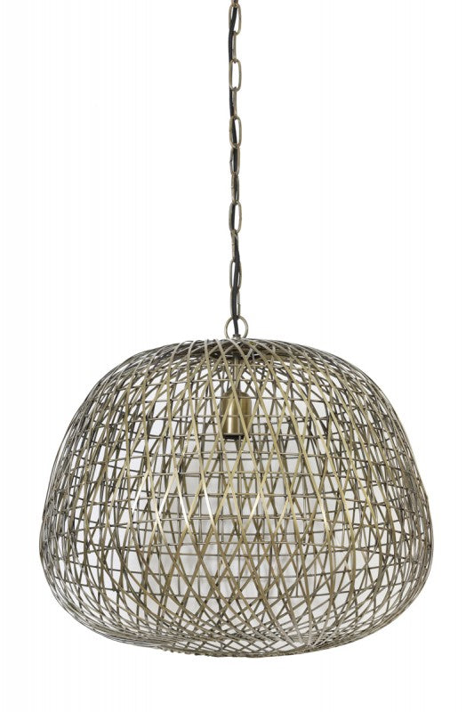 HANGING LAMP KARO WIDE WIRE ANTIK GOLD