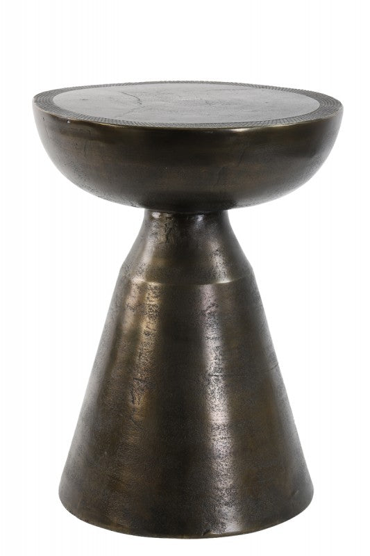 SIDE TABLE PILLE METAL ANTIK BRONZE