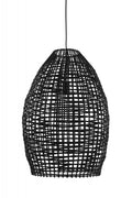 BLACK RATTAN SACK LAMP