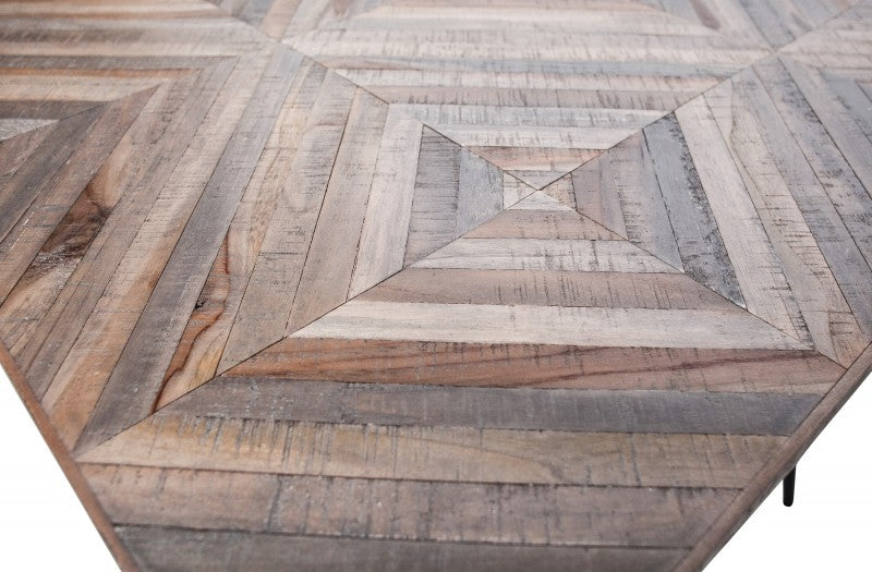 DINING TABLE ROMBUS 220 RECYCLED WOOD