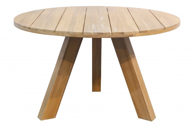 DINING TABLE ROUND NATURAL ACACIA WOOD